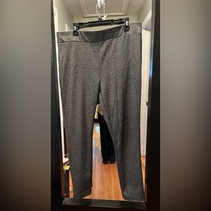 LOFT skinny pants.  Grey and black
